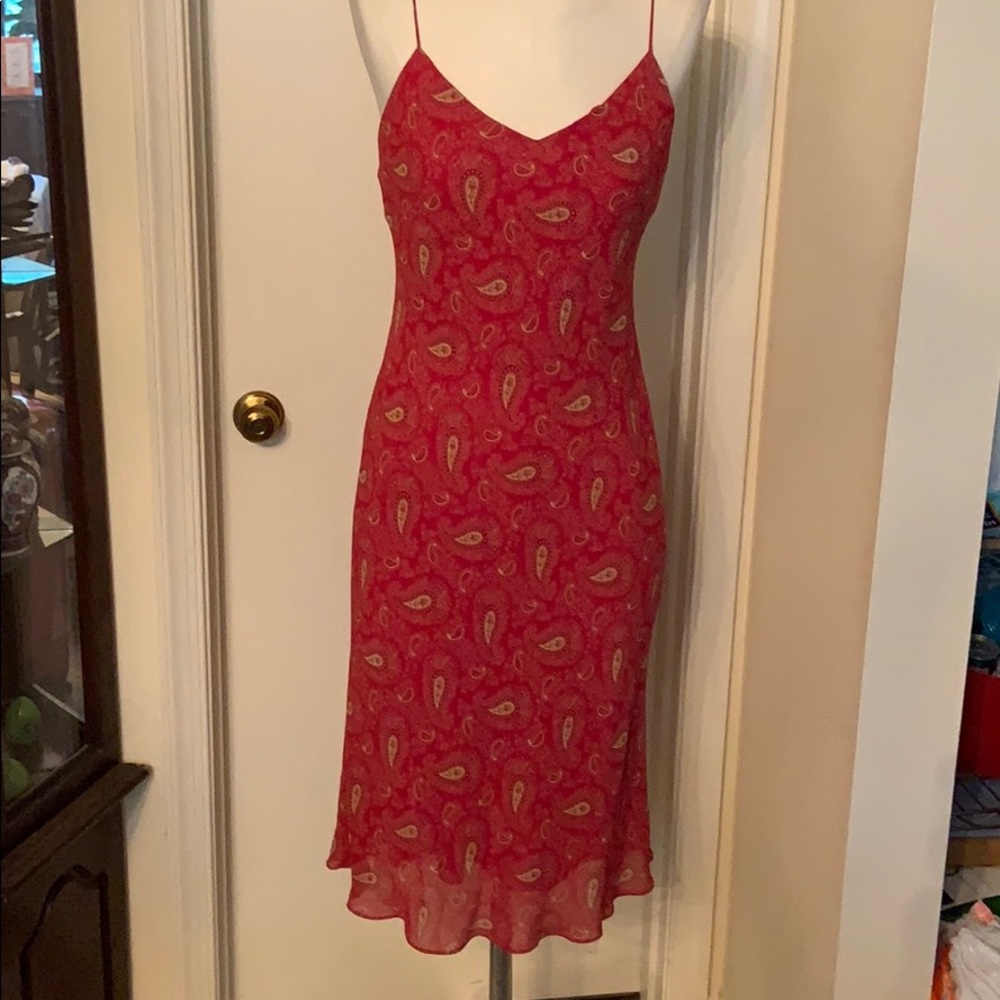 Red Ralph Lauren sun dress
